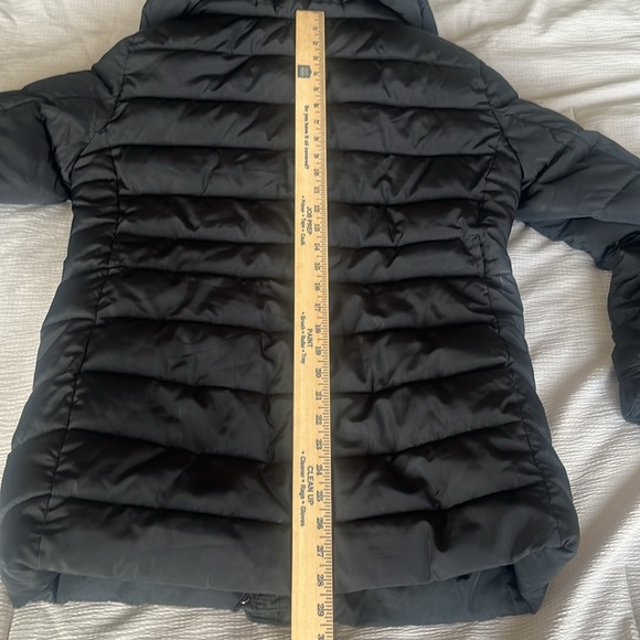 Zara Black Quilted Coat - Large - Picture 8 of 10